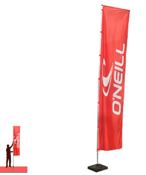 Drapeau pour votre park véhicule avec mat. Nombreux système de fixation. Pour tous les évènementiels. Qualité Pro. Belle finition
